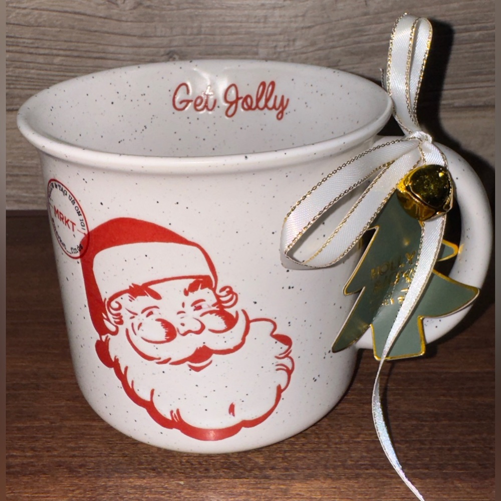 Super Cute  Vintage Santa Mug by Market Finds - NEW